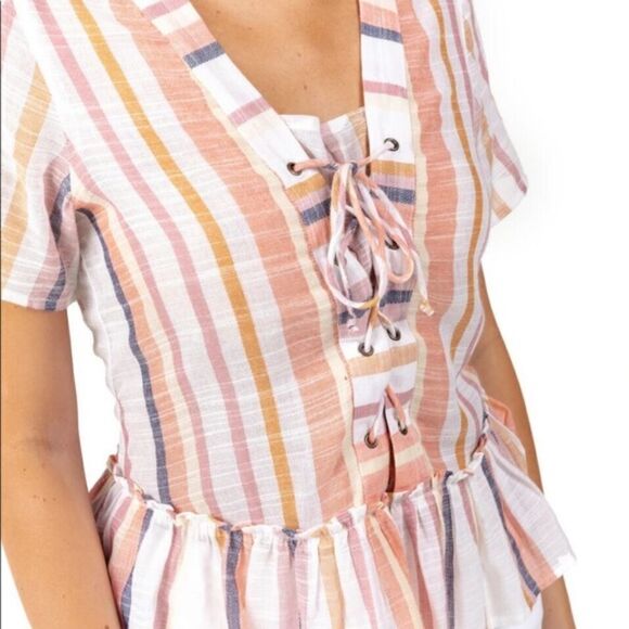 Striped peplum blouse - Picture 4 of 4